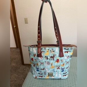Dooney and Bourke Disney Dogs blue Emily Tote